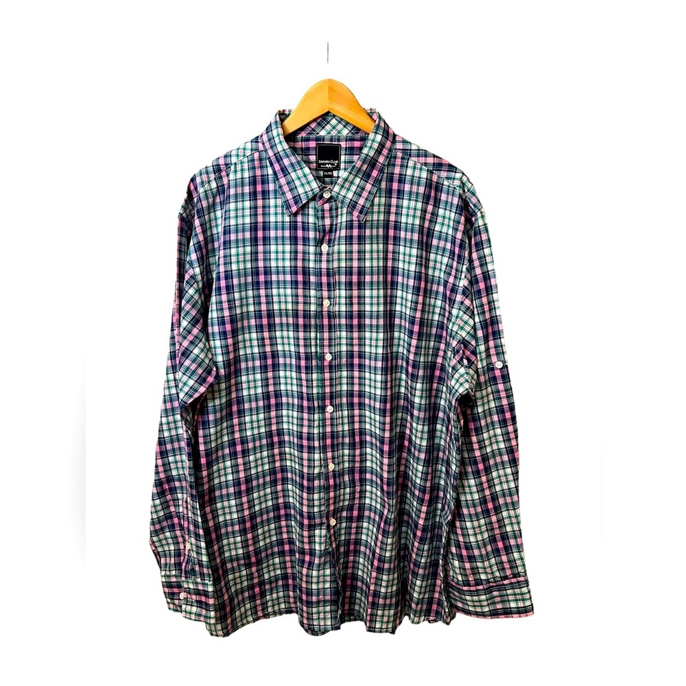 🔥🔥Sahara Club mens button down shirt size 3XL☑️VEN02